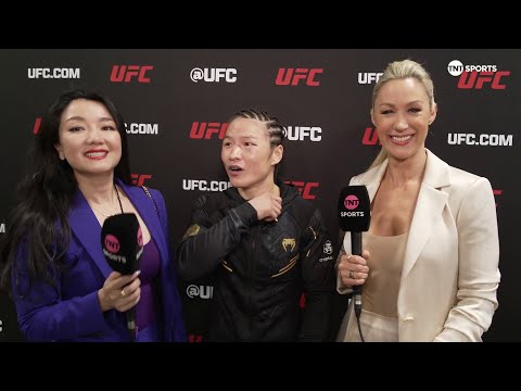 Weili Zhang on winning the UFC strawweight championship at #UFC300