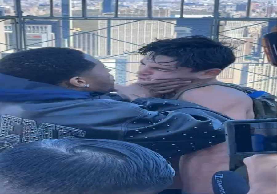 Devin Haney Shoves Ryan Garcia In Heated Face-Off On Empire State Building