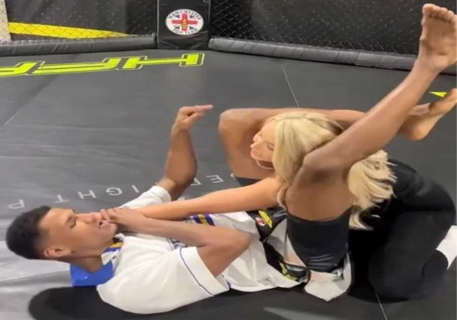 Emma Louise Jones tries MMA and shares video with fans