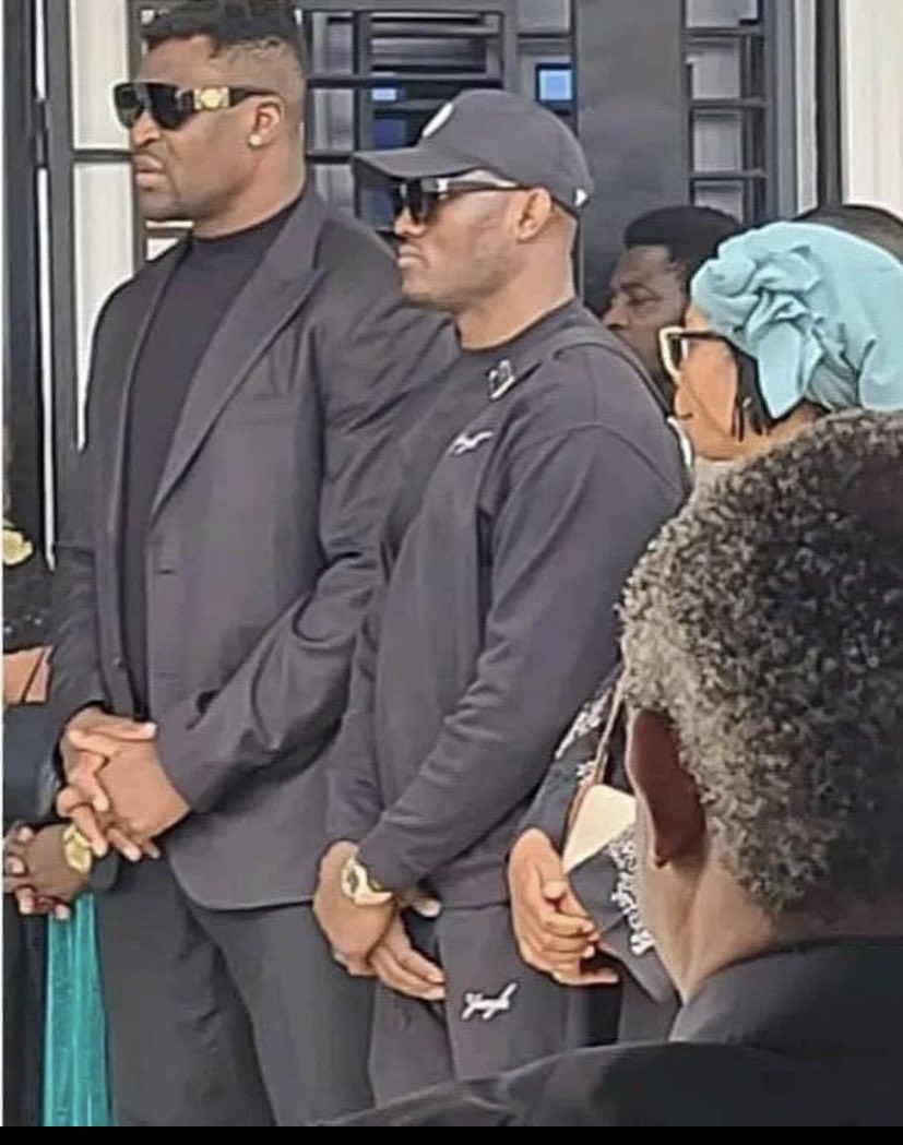 Francis Ngannou's son Kobe is laid to rest at the funeral of UFC and football stars
