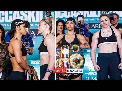 Final face-off and weigh-in! 🔥  Jessica McCaskill vs Lauren Price