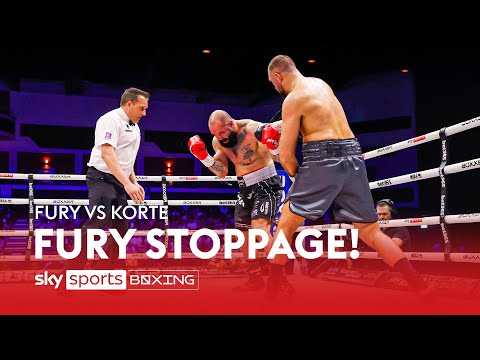 STOPPAGE! 💥  Hughie Fury rocks and stops Patrick Korte