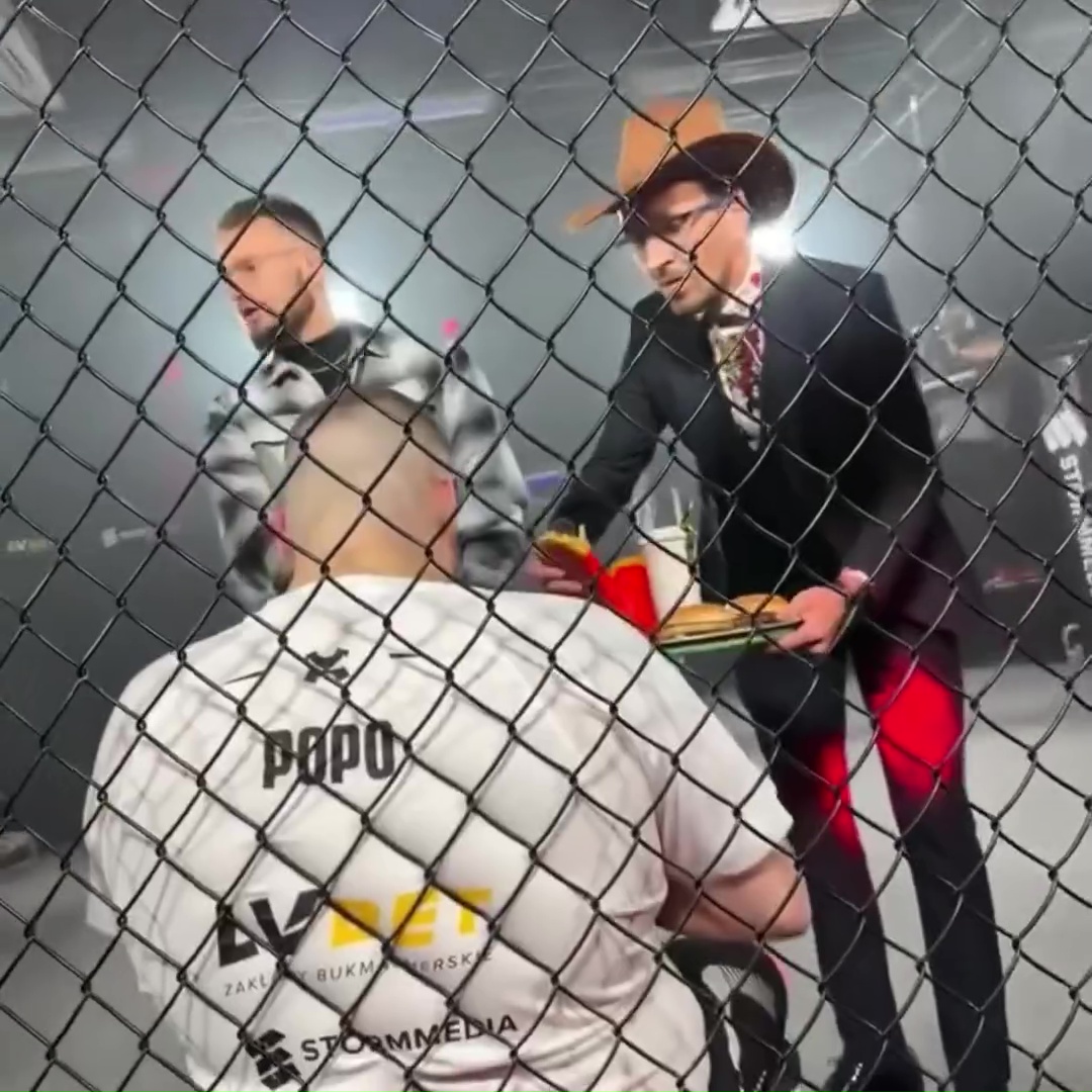 MMA Fighters Shock Fans by Snacking on Big Mac and Fries During Exhibition Fight