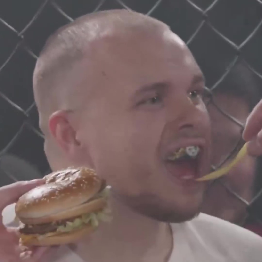 MMA Fighters Shock Fans by Snacking on Big Mac and Fries During Exhibition Fight