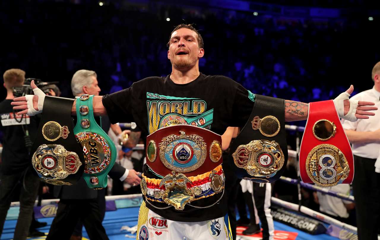 OLEKSANDR USYK hints at vacating heavyweight titles if he beats Tyson Fury in historic unification fight