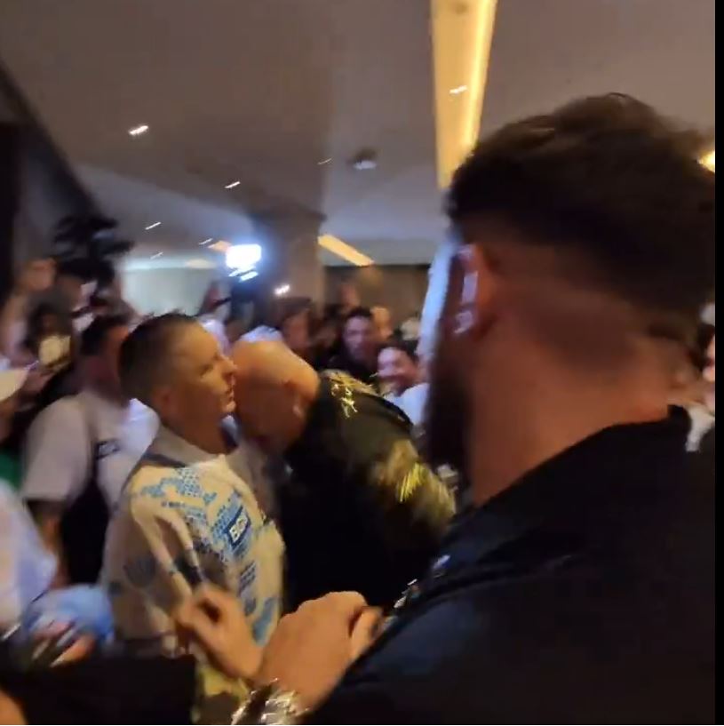 John Fury Threatens to Headbutt Tony Bellew After Clash with Usyk's Camp Member