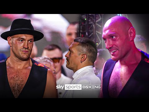 He's a SCARY looking dude! 😱  Tyson Fury on refusing to staredown Oleksandr Usyk