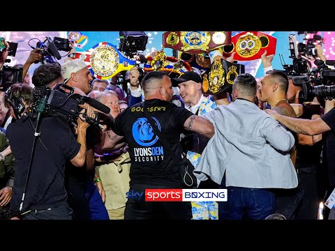 FINAL FACE-OFF CHAOS! 🚨  Fireworks at Fury vs Usyk weigh-in