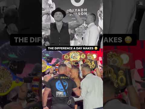 The energy CHANGED between Fury & Usyk 😳
