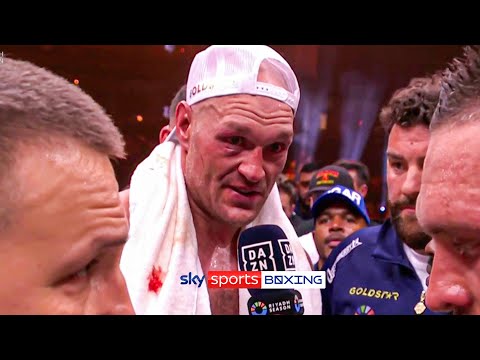 I believe I won that fight! 💢  Tyson Fury immediate post-fight reacton To Usyk defeat