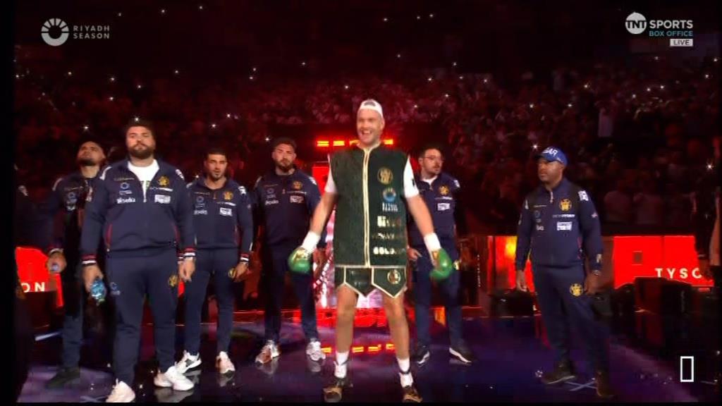 Tyson Fury's Unique Ring Walk wows fans in UK