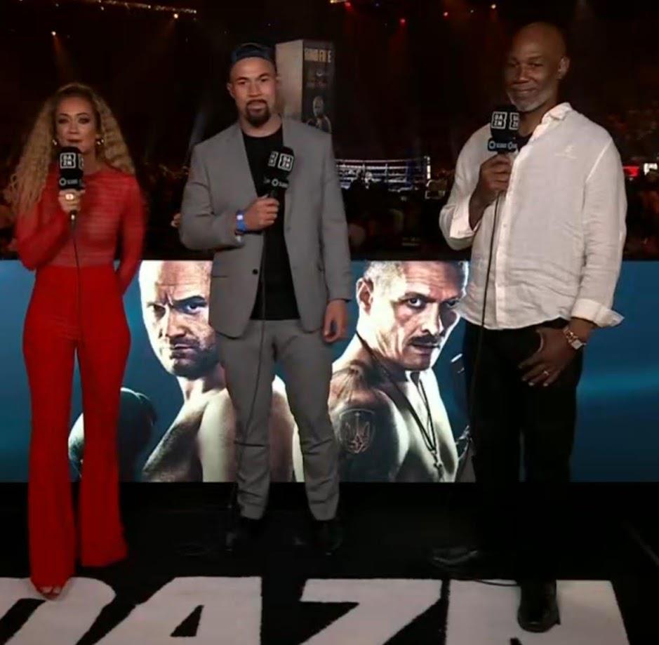Kate Abdo stuns in bold outfit during live DAZN coverage of Tyson Fury vs Oleksandr Usyk as fans react