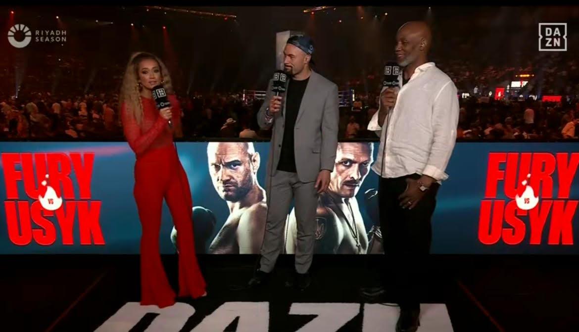 Kate Abdo stuns in bold outfit during live DAZN coverage of Tyson Fury vs Oleksandr Usyk as fans react