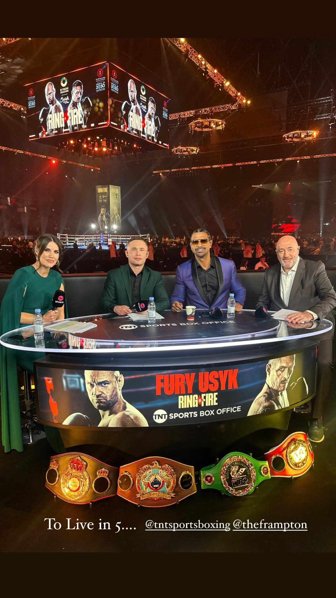 Becky Ives Stuns in Bold Dress as Laura Woods' Replacement on TNT Sports for Tyson Fury vs Oleksandr Usyk