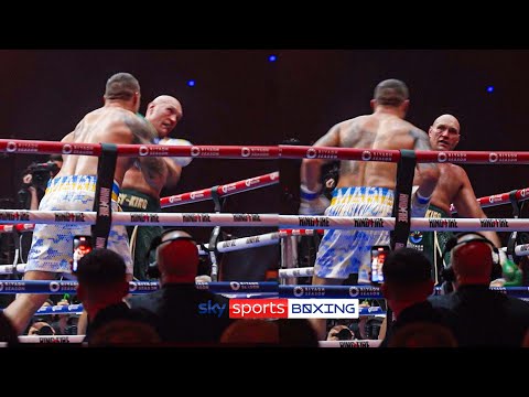 NEW ANGLE! How did Fury survive round nine vs Usyk? 🤯