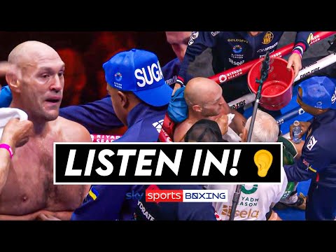 Did Tyson Fury's corner get it wrong? 👂  Listen in to the corner during Fury-Usyk