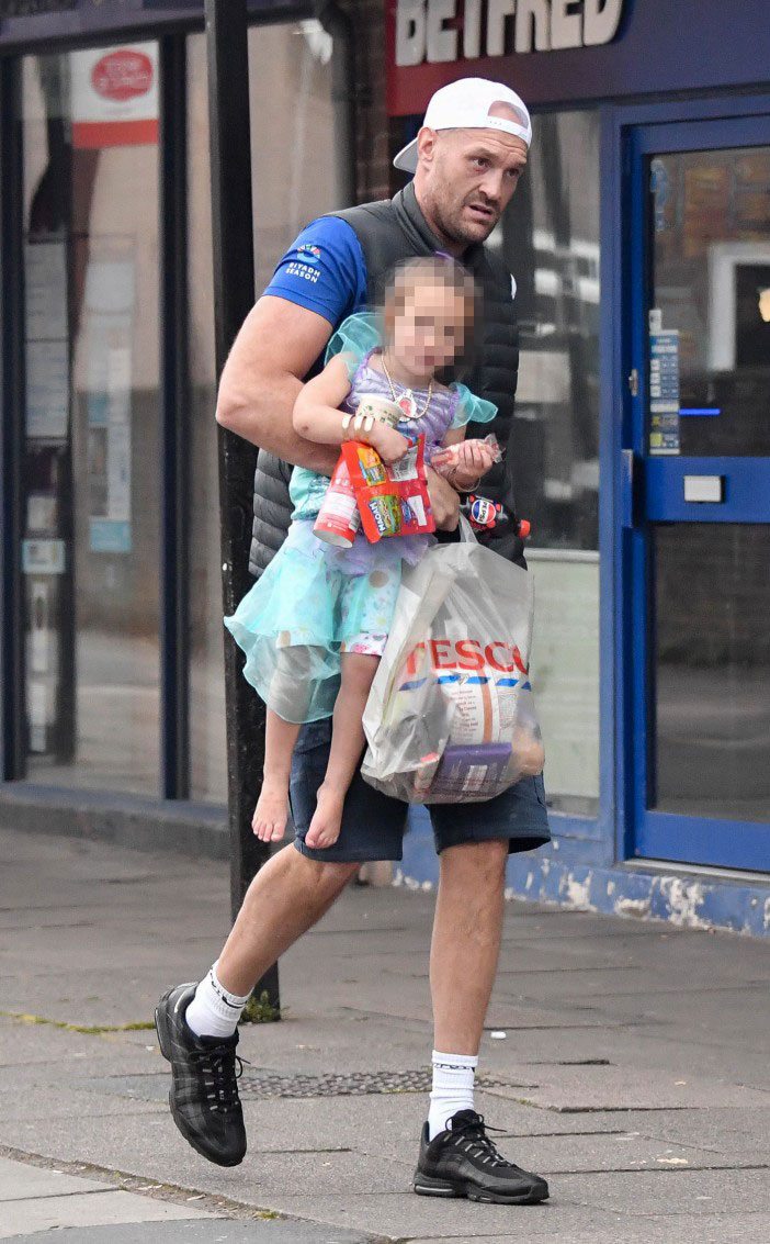 Tyson Fury Spotted Shopping at Tesco as He Prepares for Rematch