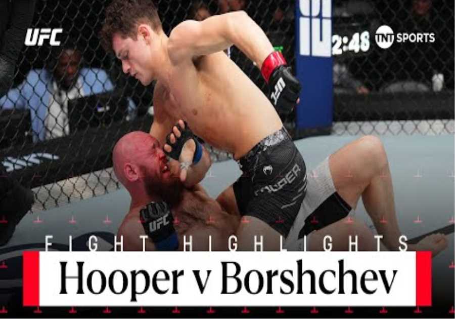 SUBMISSION FINISH!  Chase Hooper vs Viacheslav Borshchev  UFC Fight Night Highlights