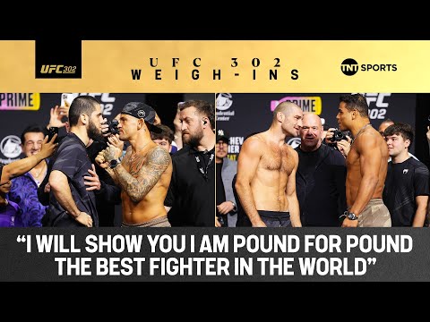 IT'S TIME TO FIGHT 😤  UFC 302 Weigh-ins: Makhachev vs. Poirier 🏆 Strickland vs. Costa 😮‍💨 #UFC302