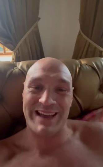 Watch Tyson Fury's 'Very Important Message' from Bed After Oleksandr Usyk Defeat