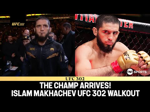 Undisputed Lightweight King Islam Makhachev walkout ahead of UFC 302 👑