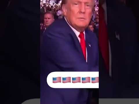 President Donald Trump in the building for UFC 302 🇺🇸🇺🇸🇺🇸