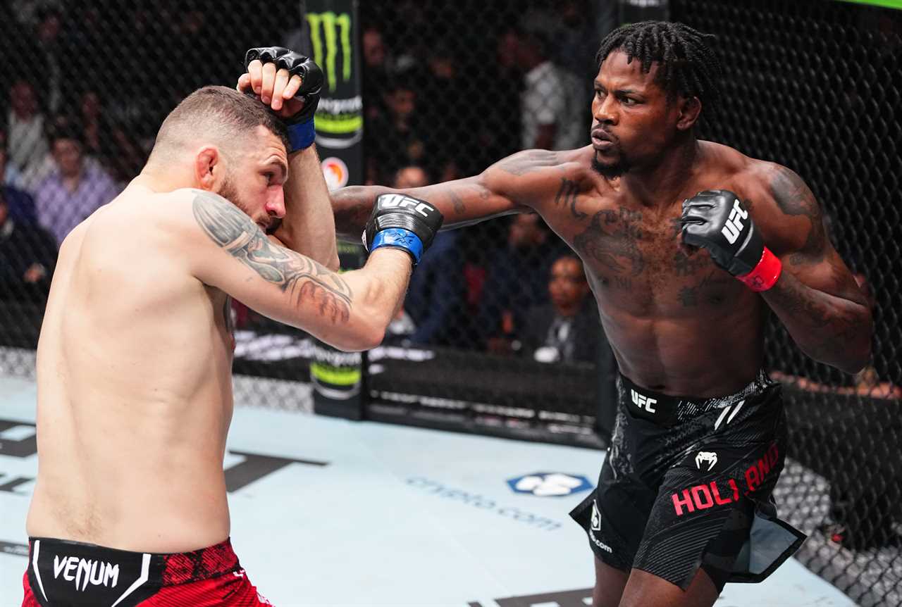 Shocking moment UFC star Kevin Holland snaps opponent’s arm in half during fight