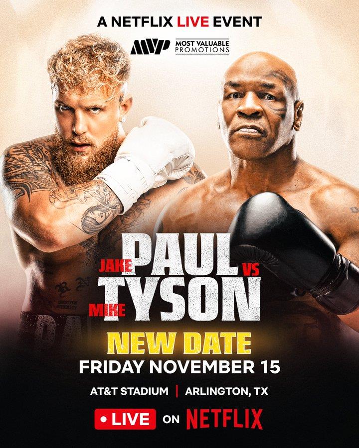 Mike Tyson vs Jake Paul: New Date Confirmed for Epic Showdown