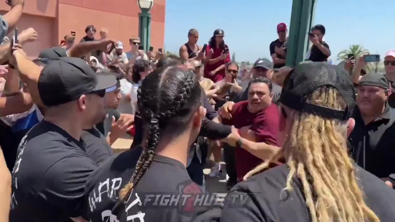 Massive Brawl Erupts Between Nate Diaz and Jorge Masvidal’s Teams Ahead of Boxing Fight