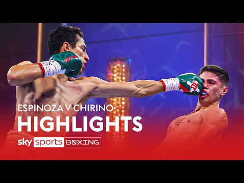 HIGHLIGHTS! Rafael Espinoza stops Sergio Chirino to defend WBO title 🔥