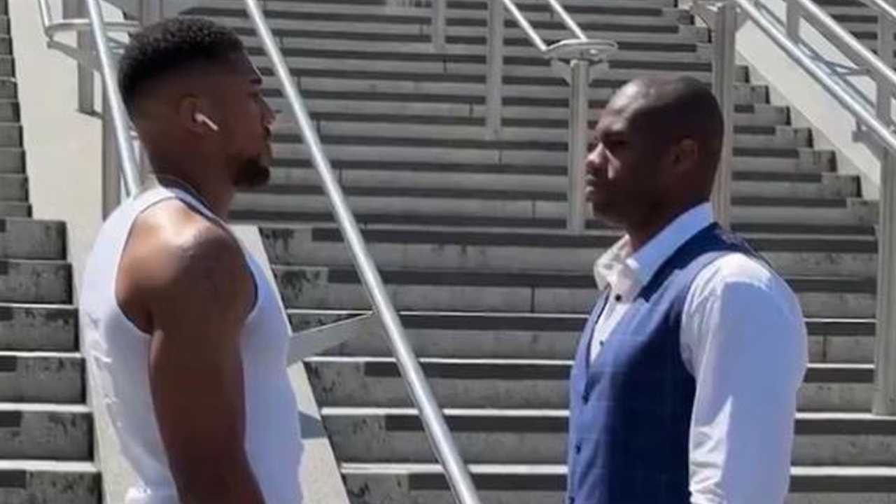 Anthony Joshua and Daniel Dubois Face-Off at Wembley Ahead of British Showdown