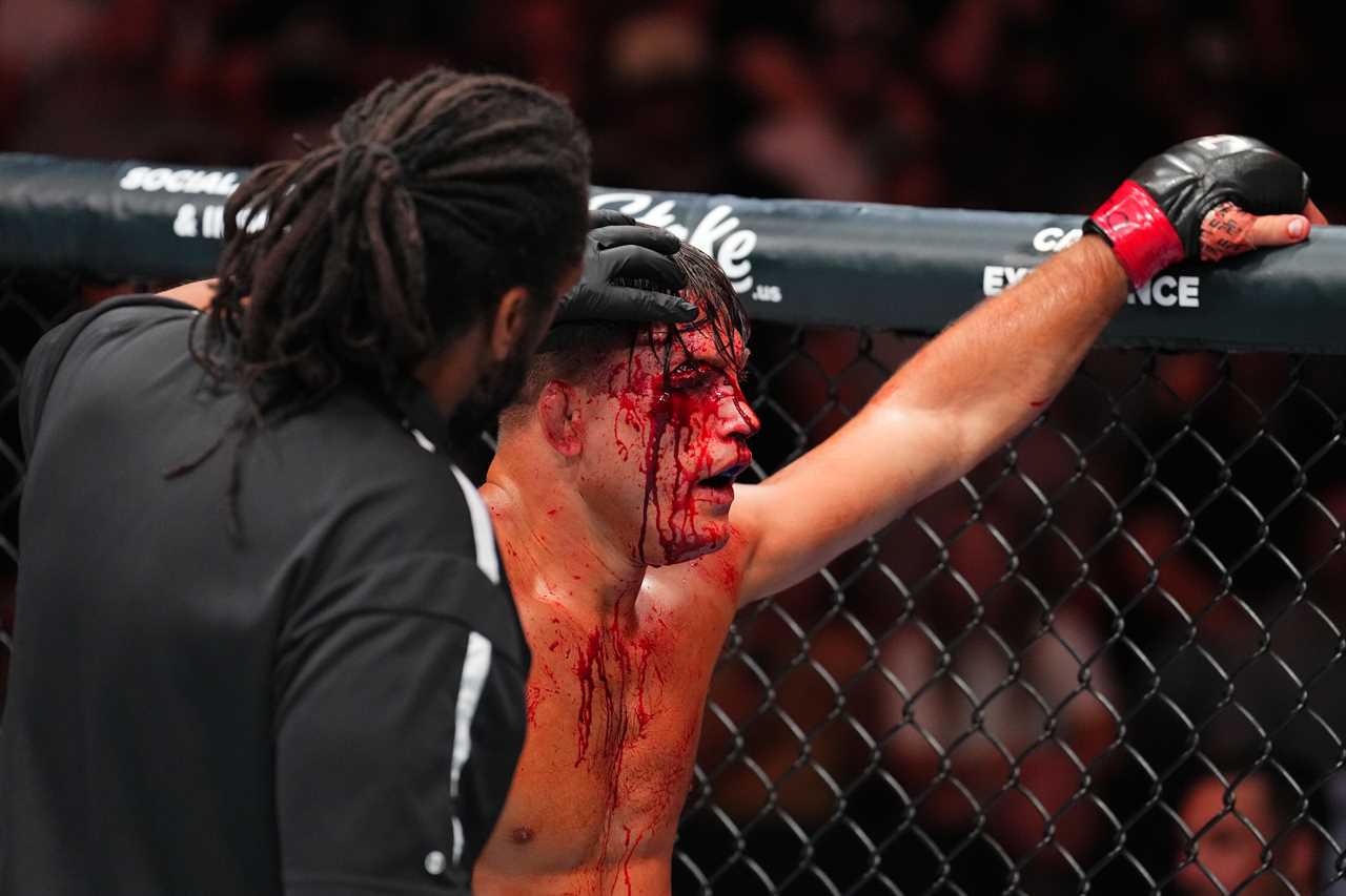 UFC Star Drew Dober Continues Fighting Despite Gruesome Eye Cut