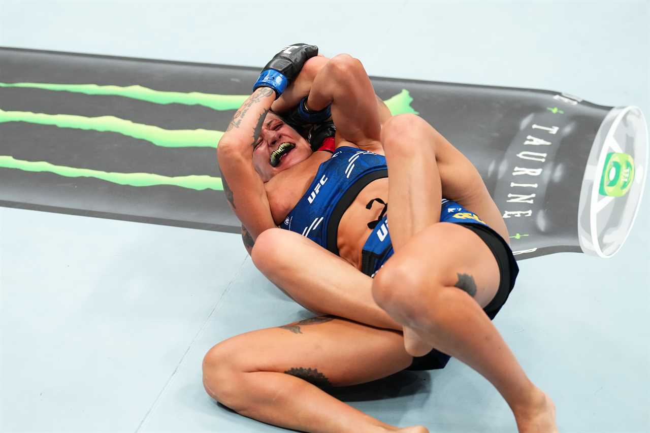 Watch Luana Santos’s raunchy victory dance after UFC star’s win over Mariya Agapova at UFC Denver