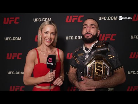 AND NEW! Belal Muhammad reacts to winning the UFC Welterweight title at #UFC304 🏆