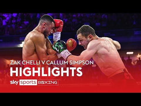 HIGHLIGHTS! Zak Chelli v Callum Simpson  British & Commonwealth titles