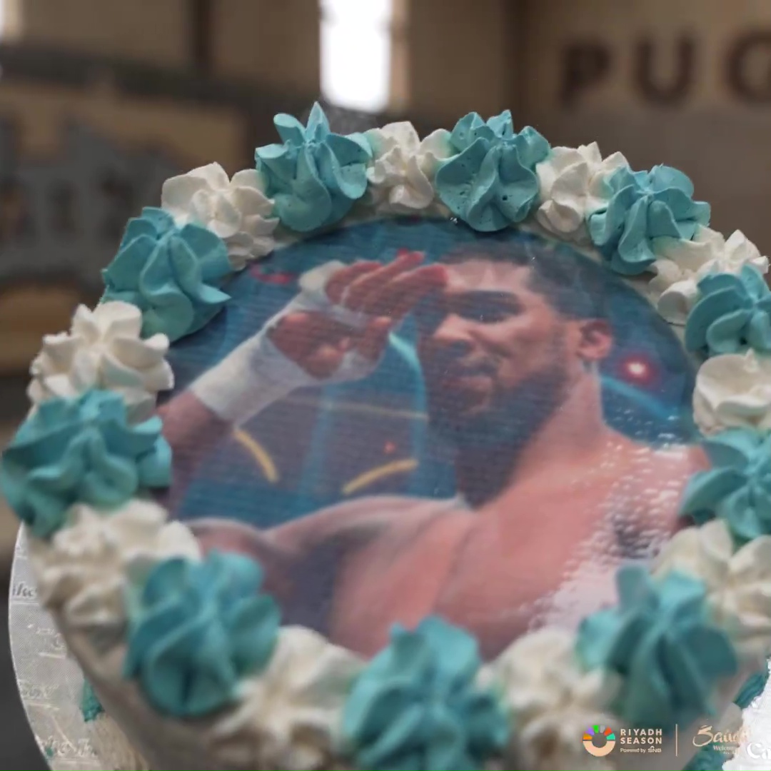 Watch Daniel Dubois Punch Anthony Joshua's Face on Birthday Cake