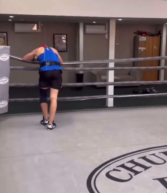 Chris Eubank Jr Stops Sparring Partner with Brutal Body Shot and Demands Replacement
