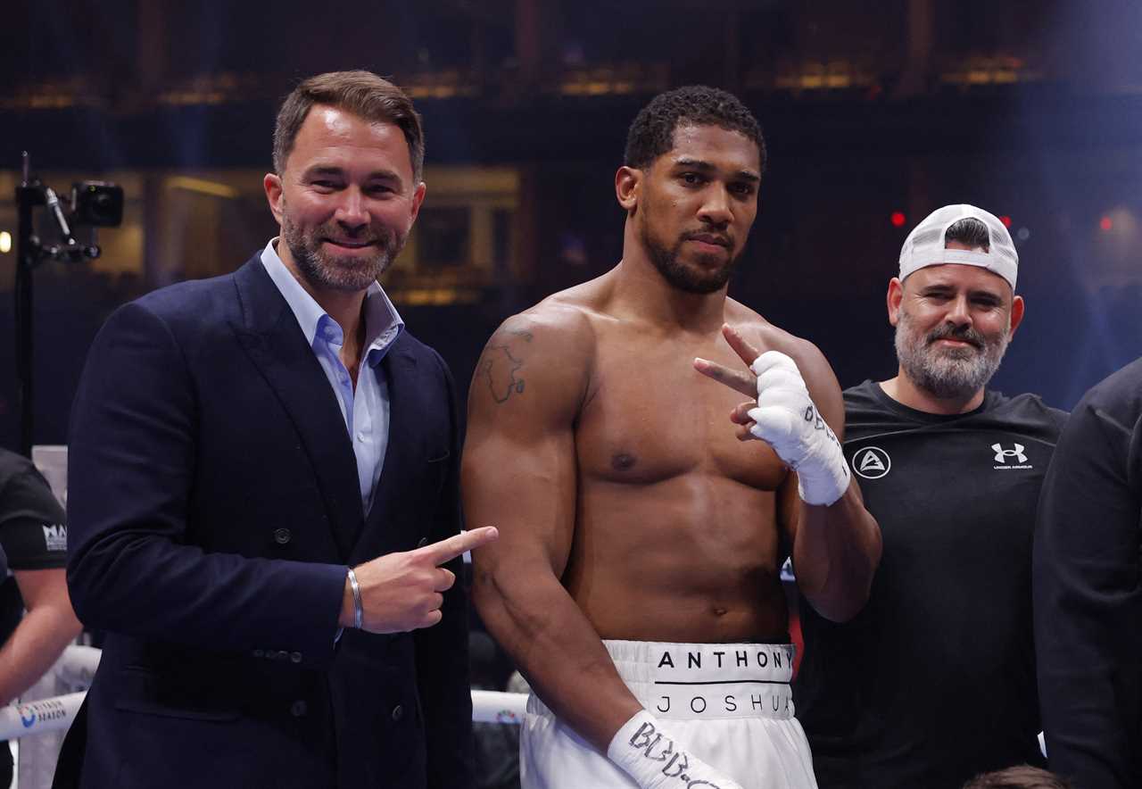 Anthony Joshua set for at least five more fights, says Eddie Hearn