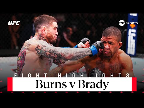 NON-STOP PRESSURE 🔥  Gilbert Burns vs Sean Brady  UFC Fight Night Highlights