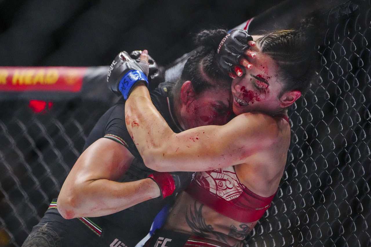 IRENE ALDANA SUFFERS WORST CUT IN UFC HISTORY DURING FIGHT WITH NORMA DUMONT