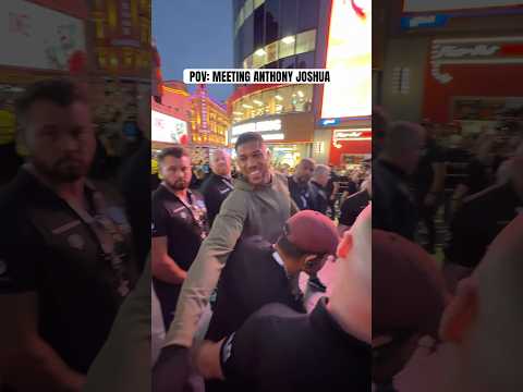 POV: Shaking Anthony Joshua’s hand 🤝