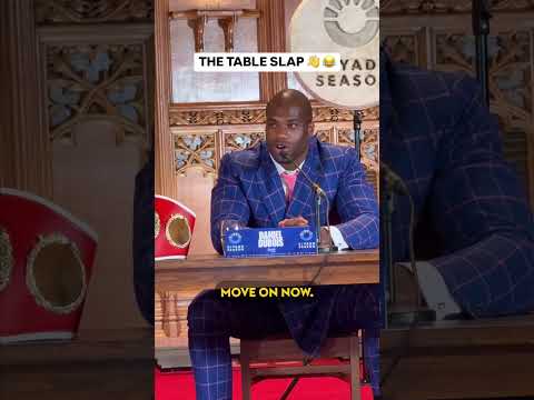 The gasps when Daniel Dubois slapped the table 😂
