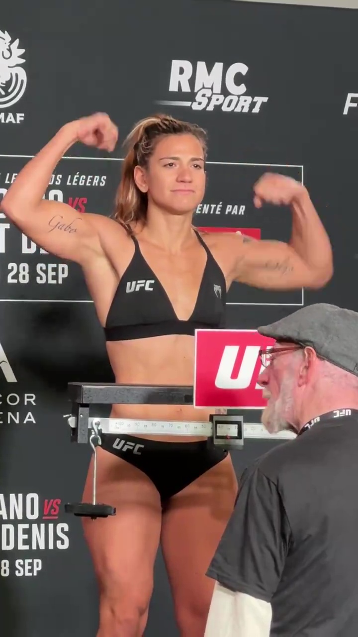 UFC Star Ailin Perez Breaks Down in Tears During Weigh-In for UFC Paris