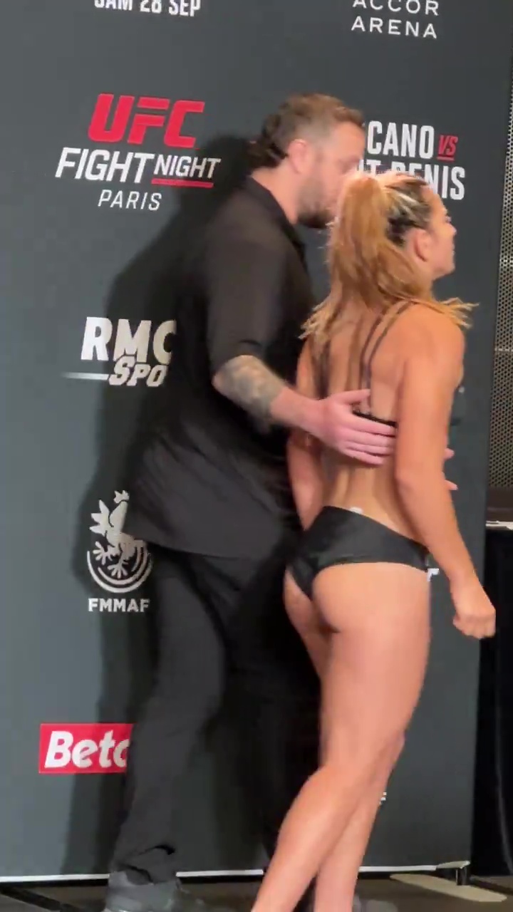 UFC Star Ailin Perez Breaks Down in Tears During Weigh-In for UFC Paris