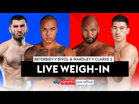 LIVE WEIGH-IN! ⚖️ Artur Beterbiev v Dmitry Bivol & Fabio Wardley v Frazer Clarke 2