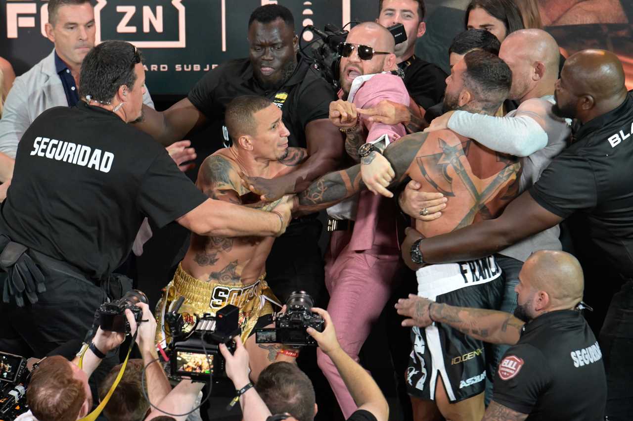 Conor McGregor Breaks Up Brawl at Bare Knuckle Fighting Championship Weigh-In