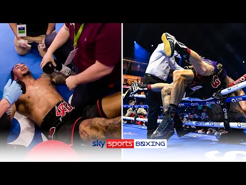RING CHAOS! Ben Whittaker injured after falling over top rope