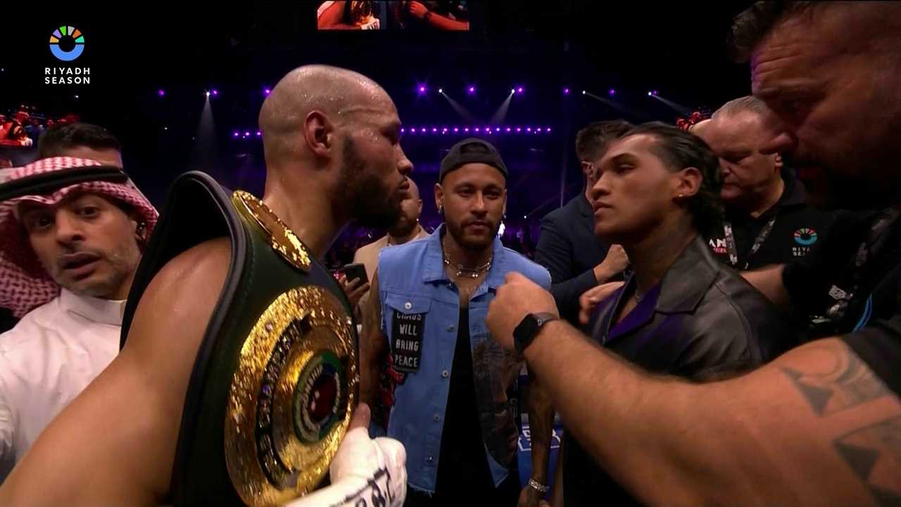Chris Eubank Jr and Conor Benn Face Off with Neymar as Surprise Guest Referee