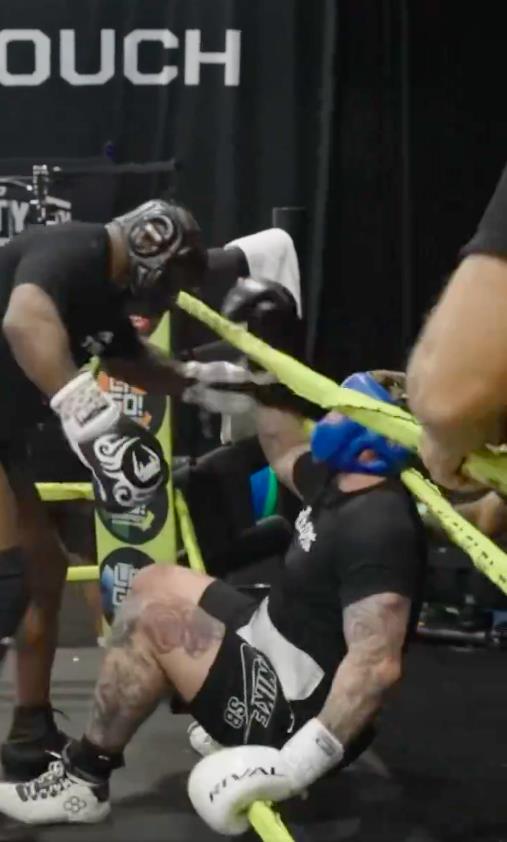 Mike Tyson Knocks Down Sparring Partner with Brutal Left Hook in Training for Jake Paul Showdown