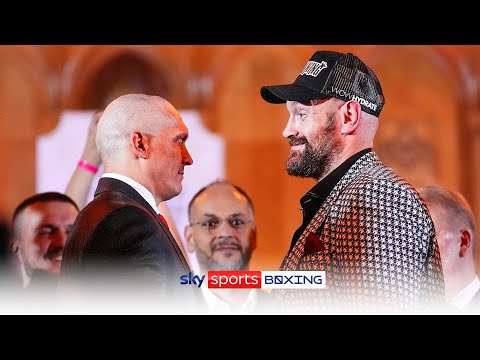 The FIRST face-off ahead of Usyk vs Fury rematch! 🔥
